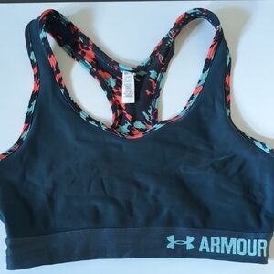 Under Armour Black Sports Bra with Patterned Straps
